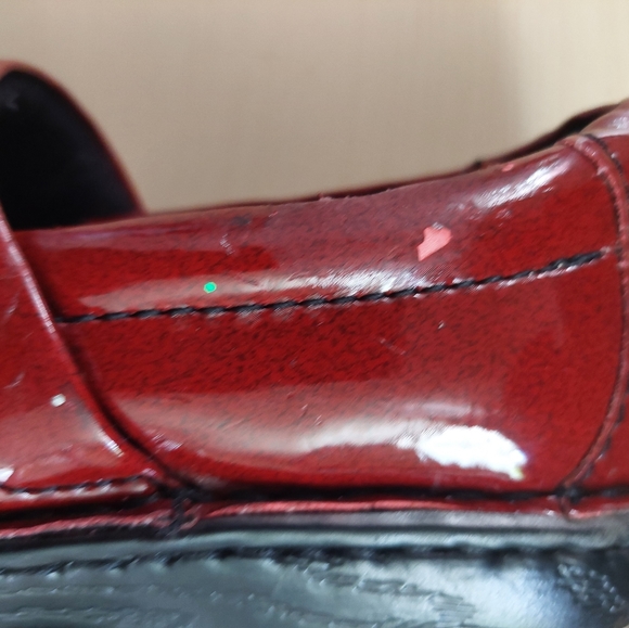 BOC Born Concept Shoes Womens 6M Peggy Clogs Slip On BC1632 Red Patent Leather - Picture 4 of 13